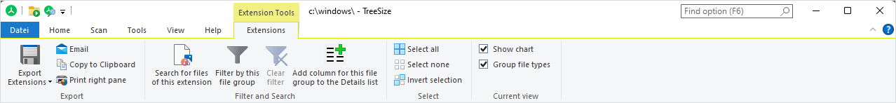 _images/TreeSize-MainWindow_RibbonTab_Extensions.png